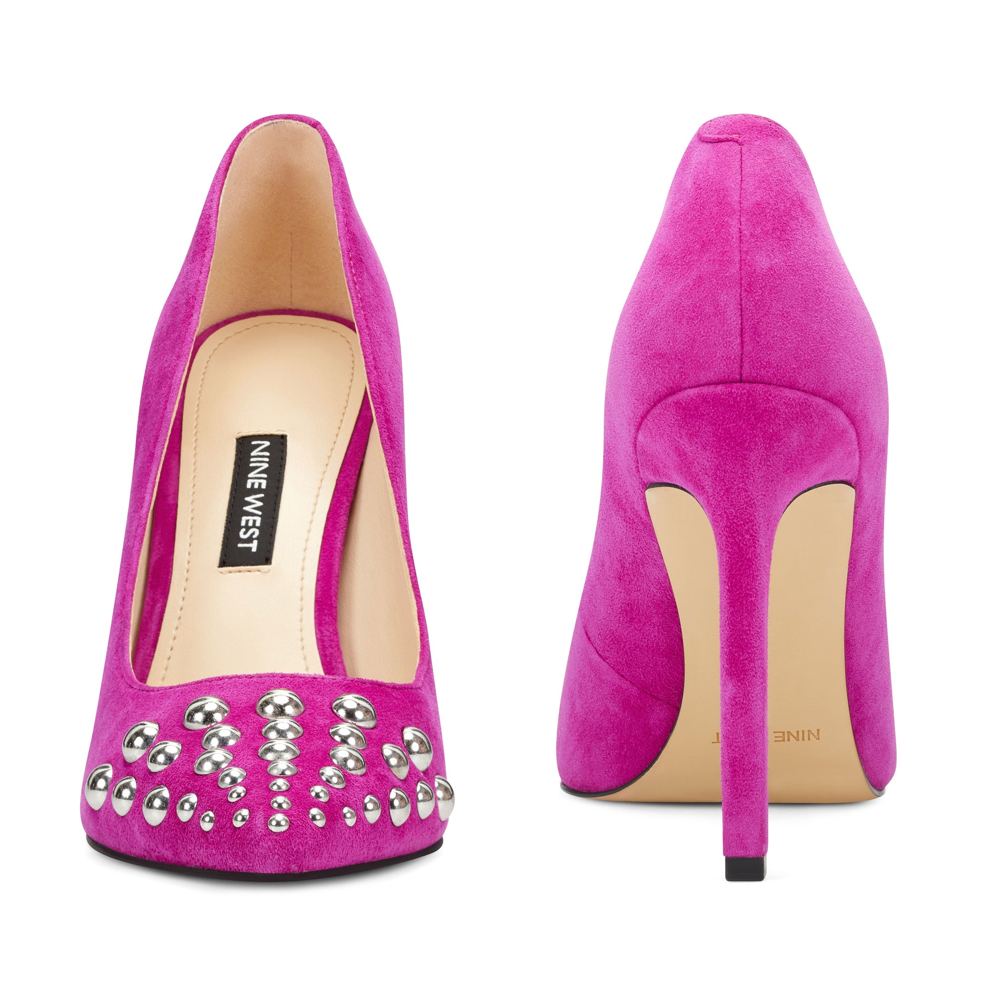 nine west purple pumps