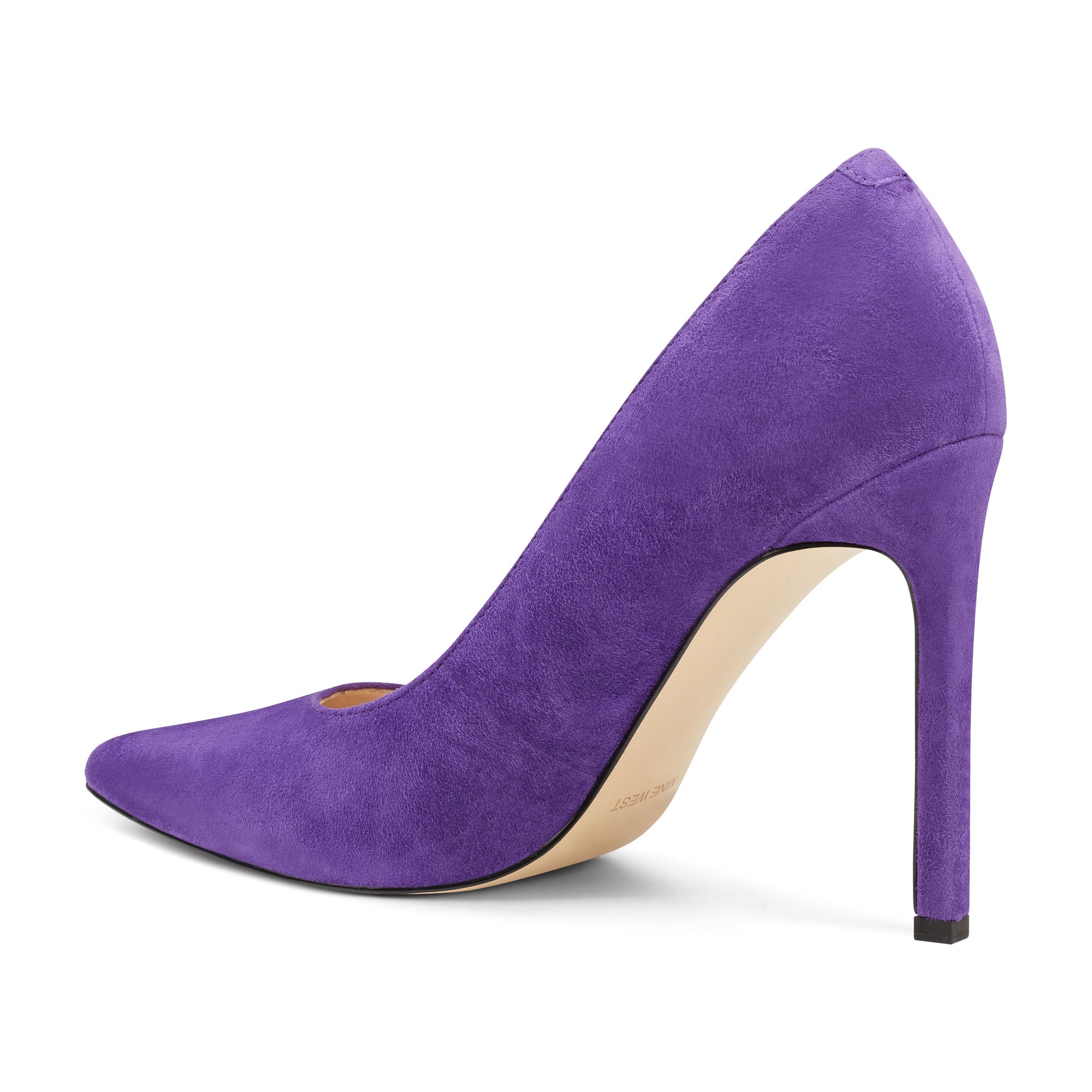 lilac suede pumps