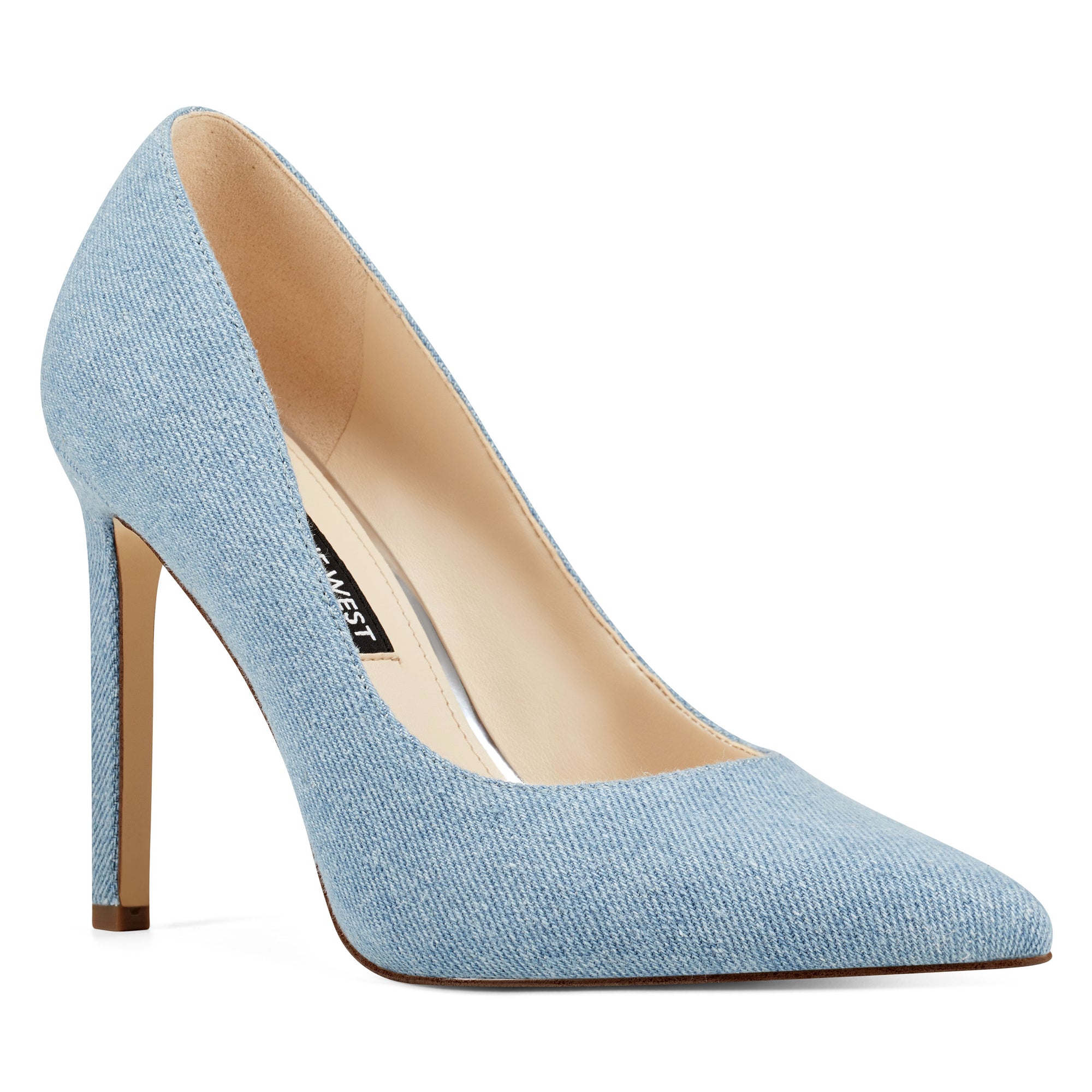 nine west light blue heels