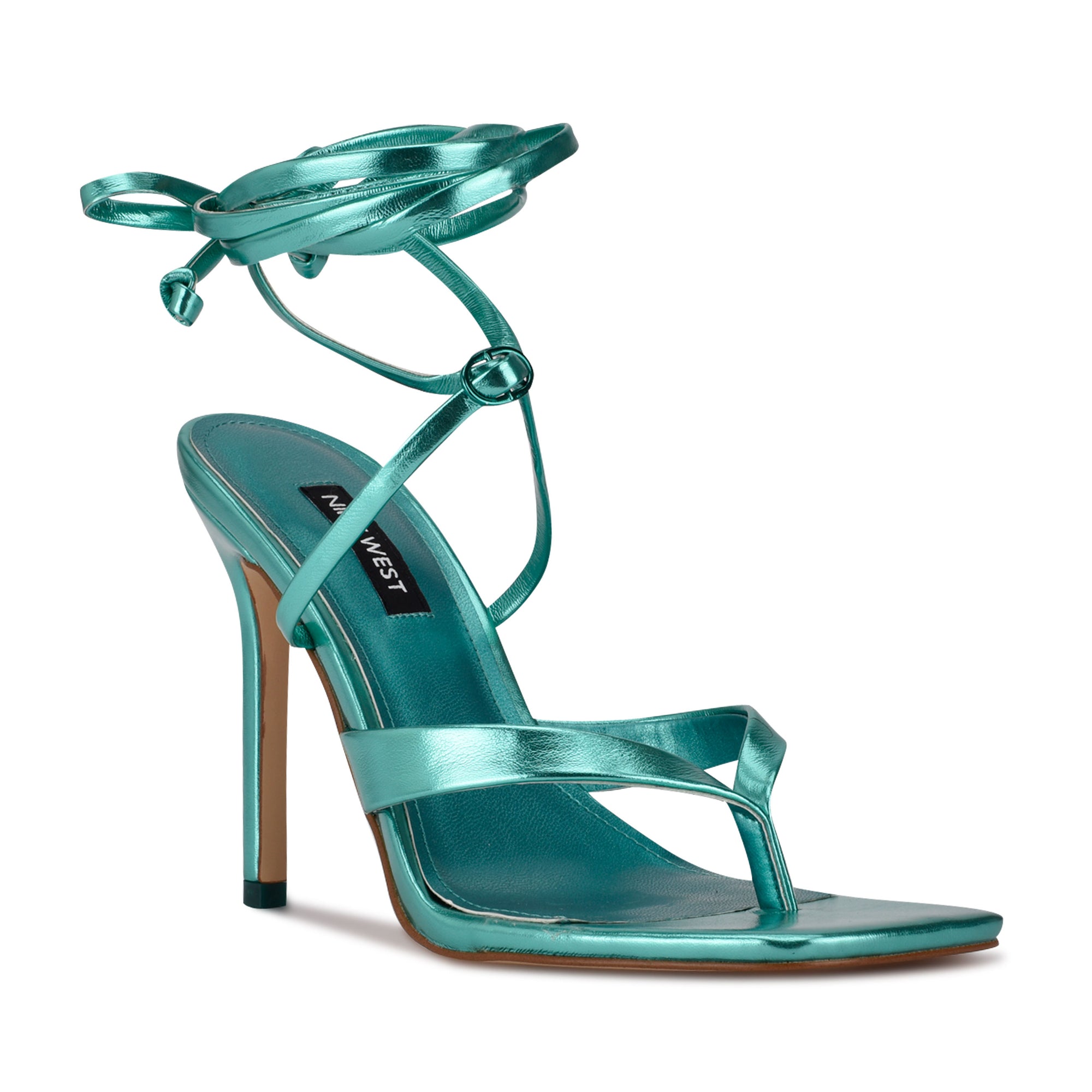 Terrie Ankle Wrap Heeled Sandals - Nine West