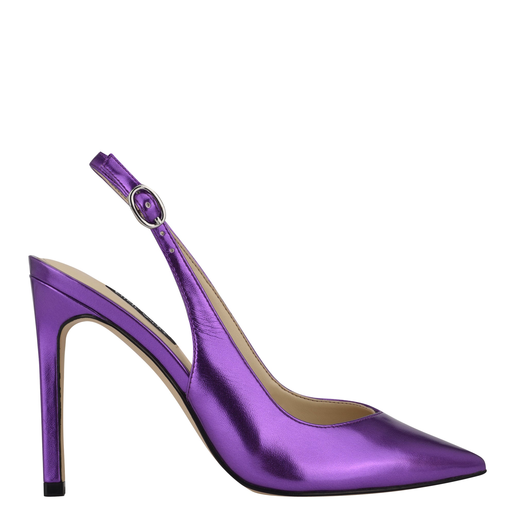 purple slingback pumps