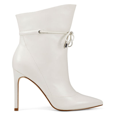 nine west ranfield leather cap toe bootie