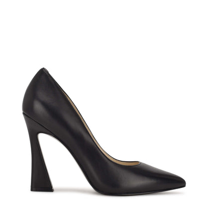 나인 웨스트 펌프스 NINE WEST Trendz Pointy Toe Pumps,Black Leather