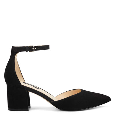 nine west black pumps