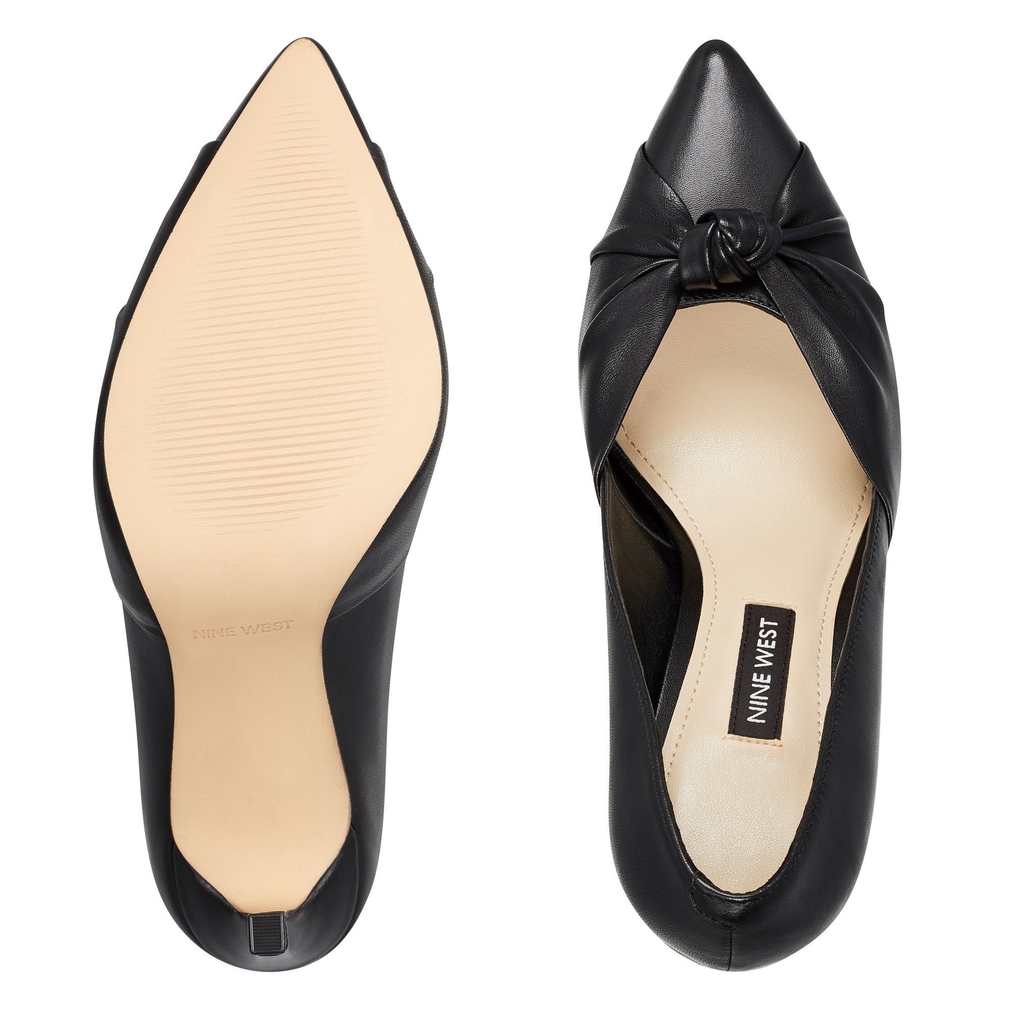 nine west black pumps