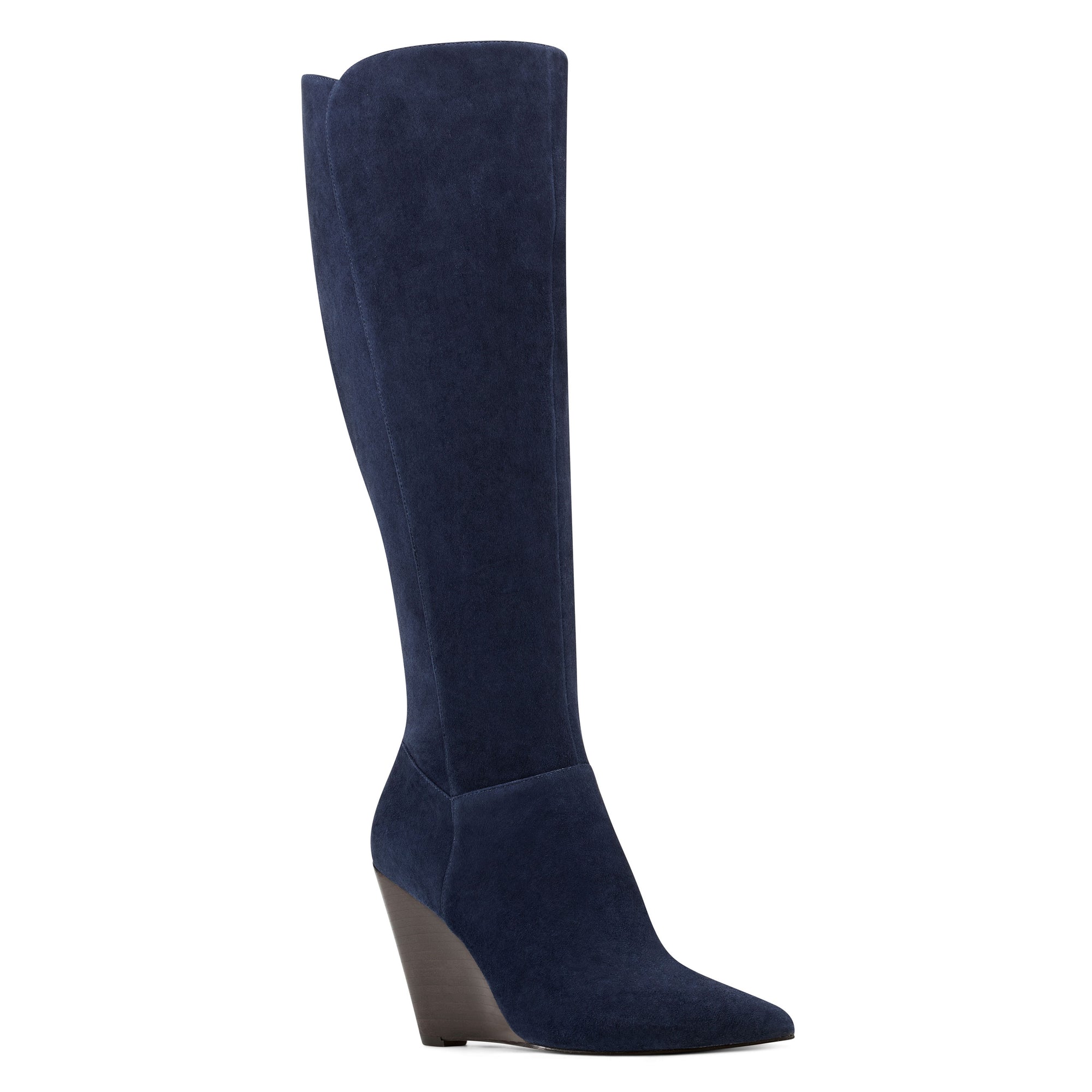 nine west navy blue boots