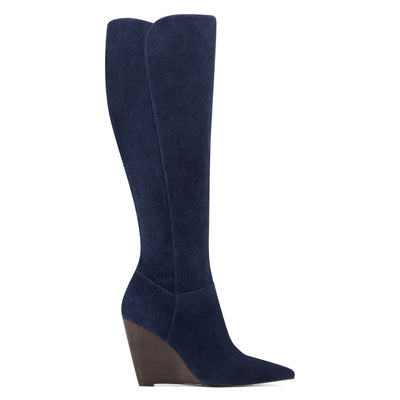 quizme wide calf platform boots