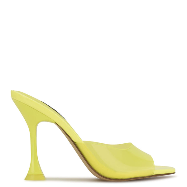 Zooza Heeled Slide Sandals - Nine West