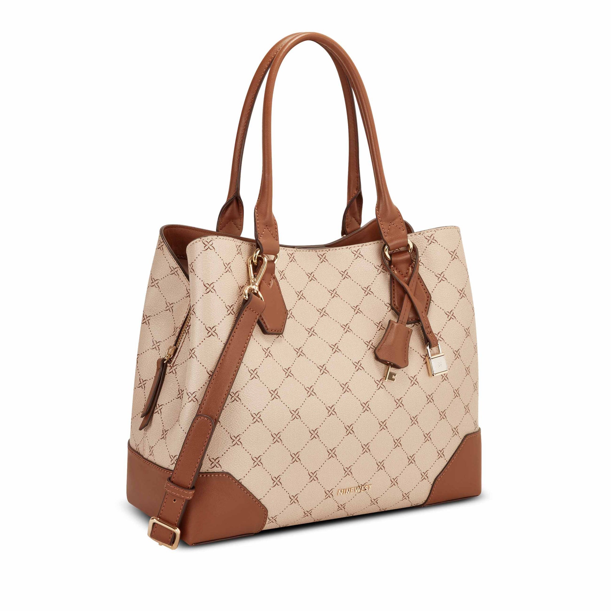 nine west brooklyn jet set carryall handbag