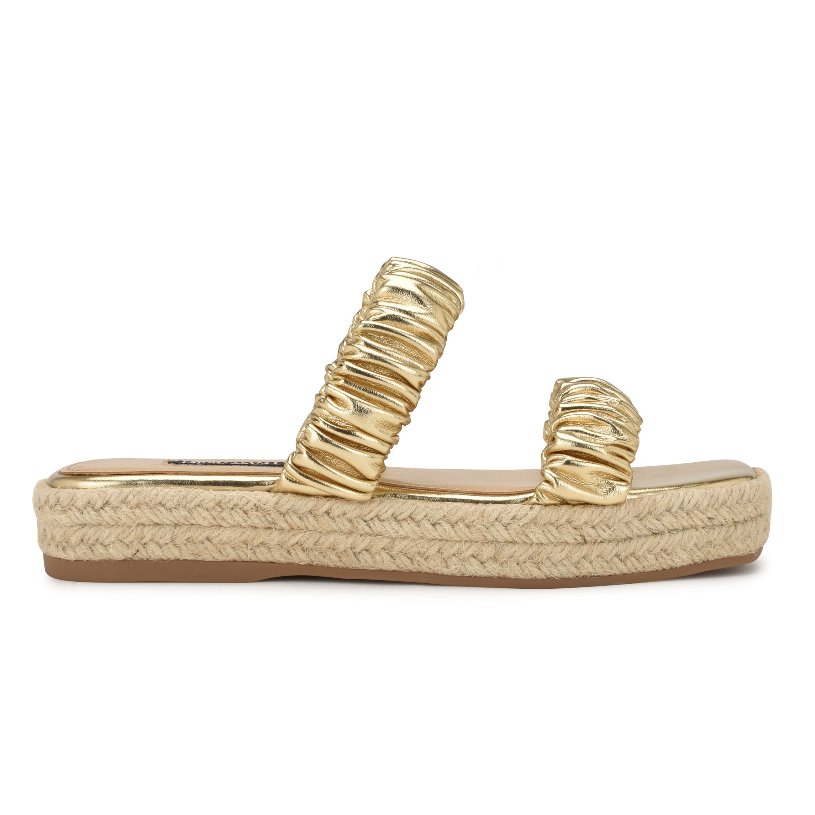 Peacock Espadrille Flat Sandals