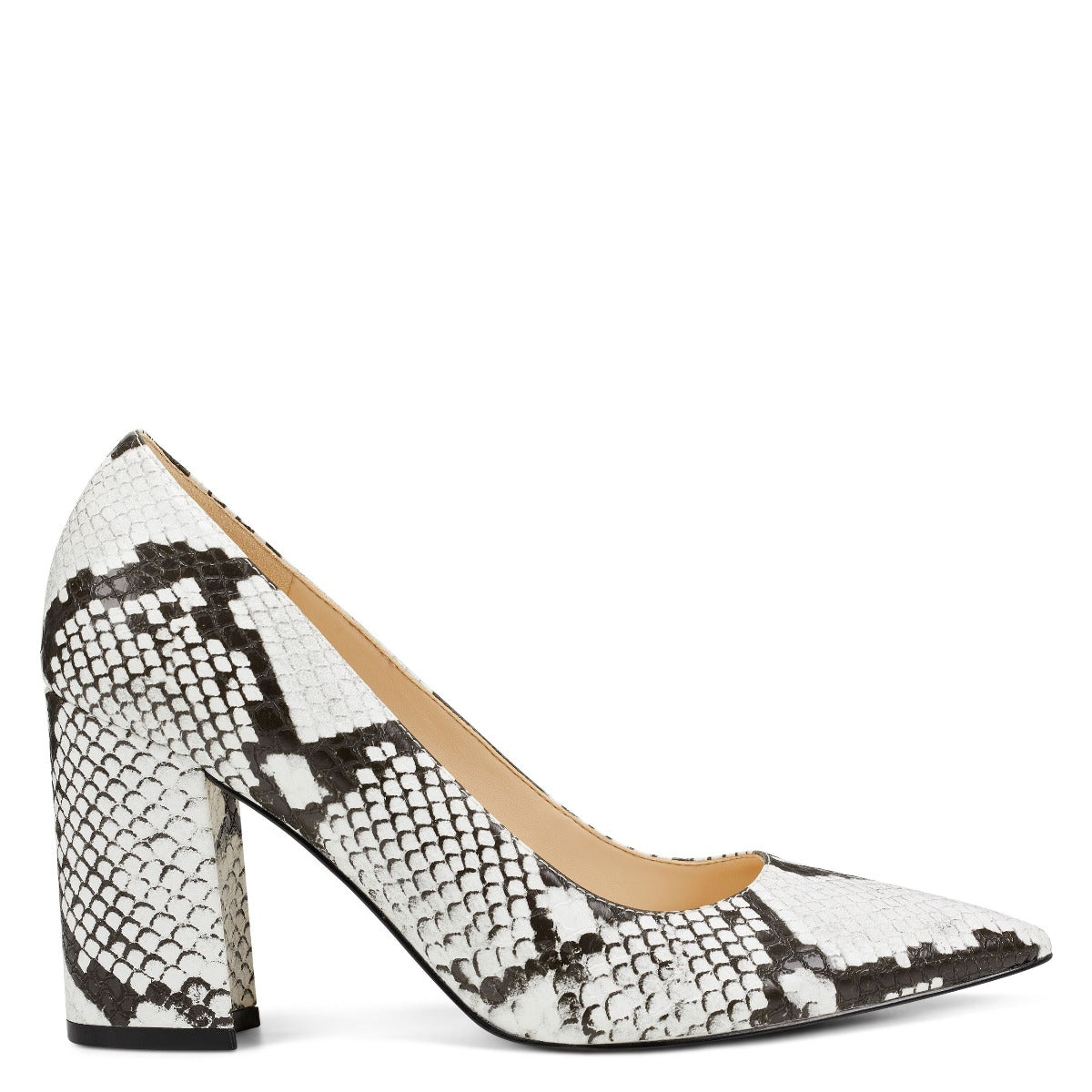 snakeskin pumps nine west