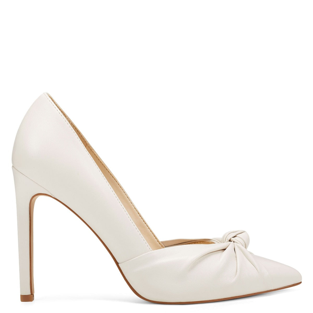 ivory leather pumps