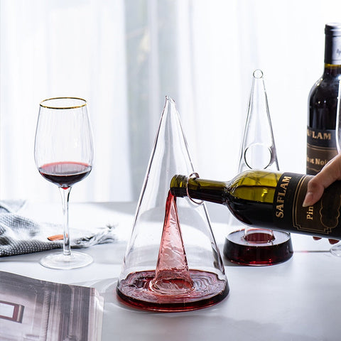 Carafe à décanter vin pyramide - Vin&Co®