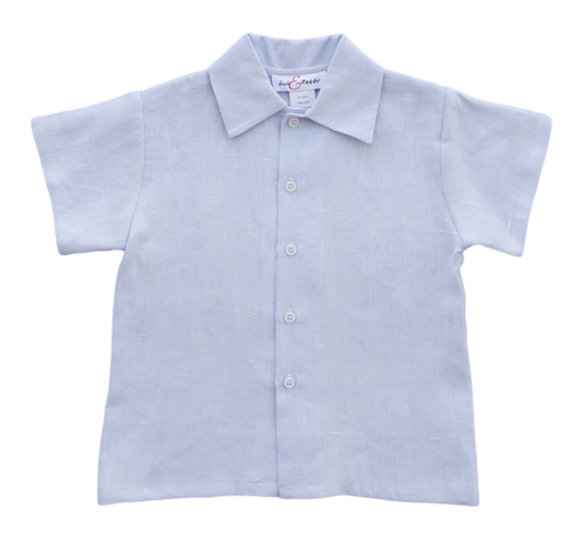 Jack and Teddy Light Blue Linen Dress Shirt - Baby/Toddler Boy – Kids ...