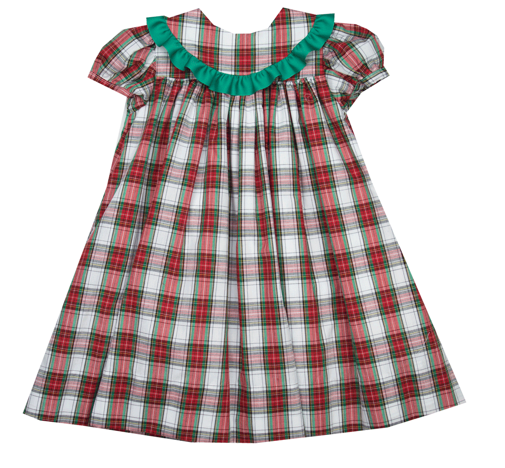 baby tartan christmas dress