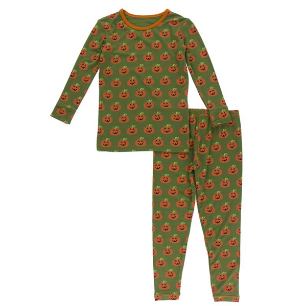 Kickee Pants Long Sleeve Pajama Set Twilight Tiny Whale – Kids on King