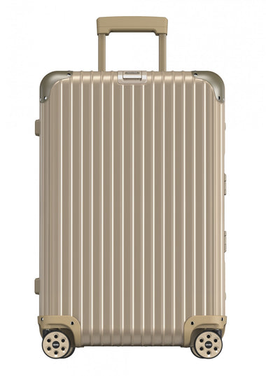RIMOWA Topas Stealth Business Multiwheel Trolley Suitcase Gold Handle  Travel