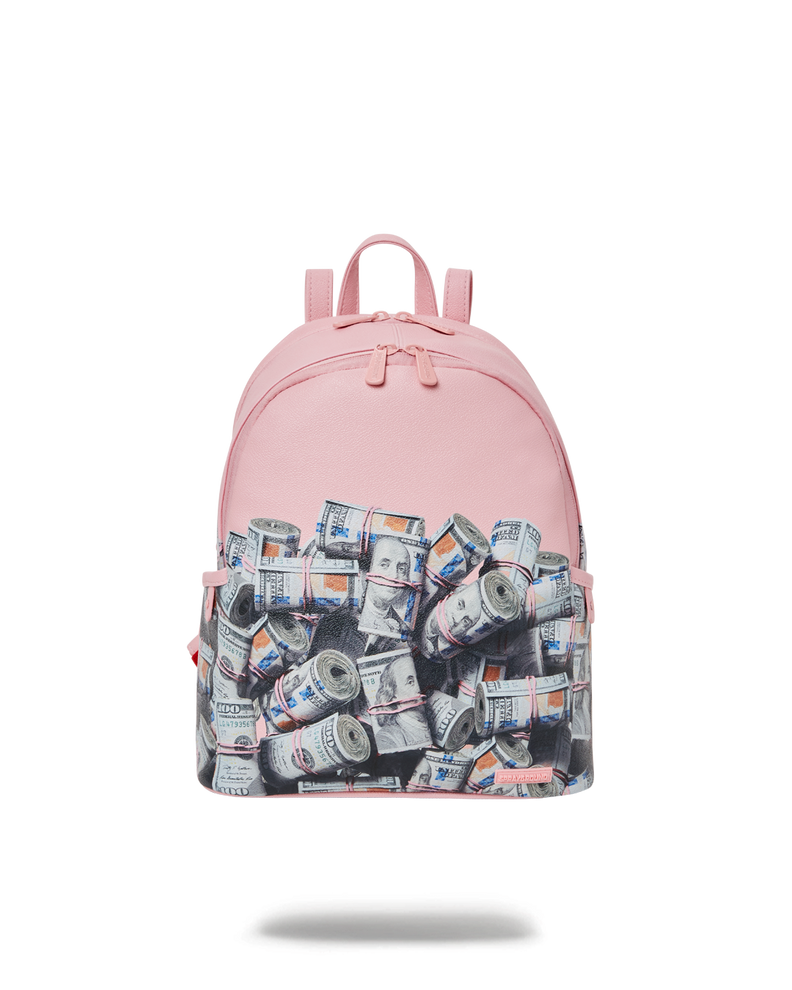 Sprayground Money $ White Monogram Duffle Shark In Paris Dollar