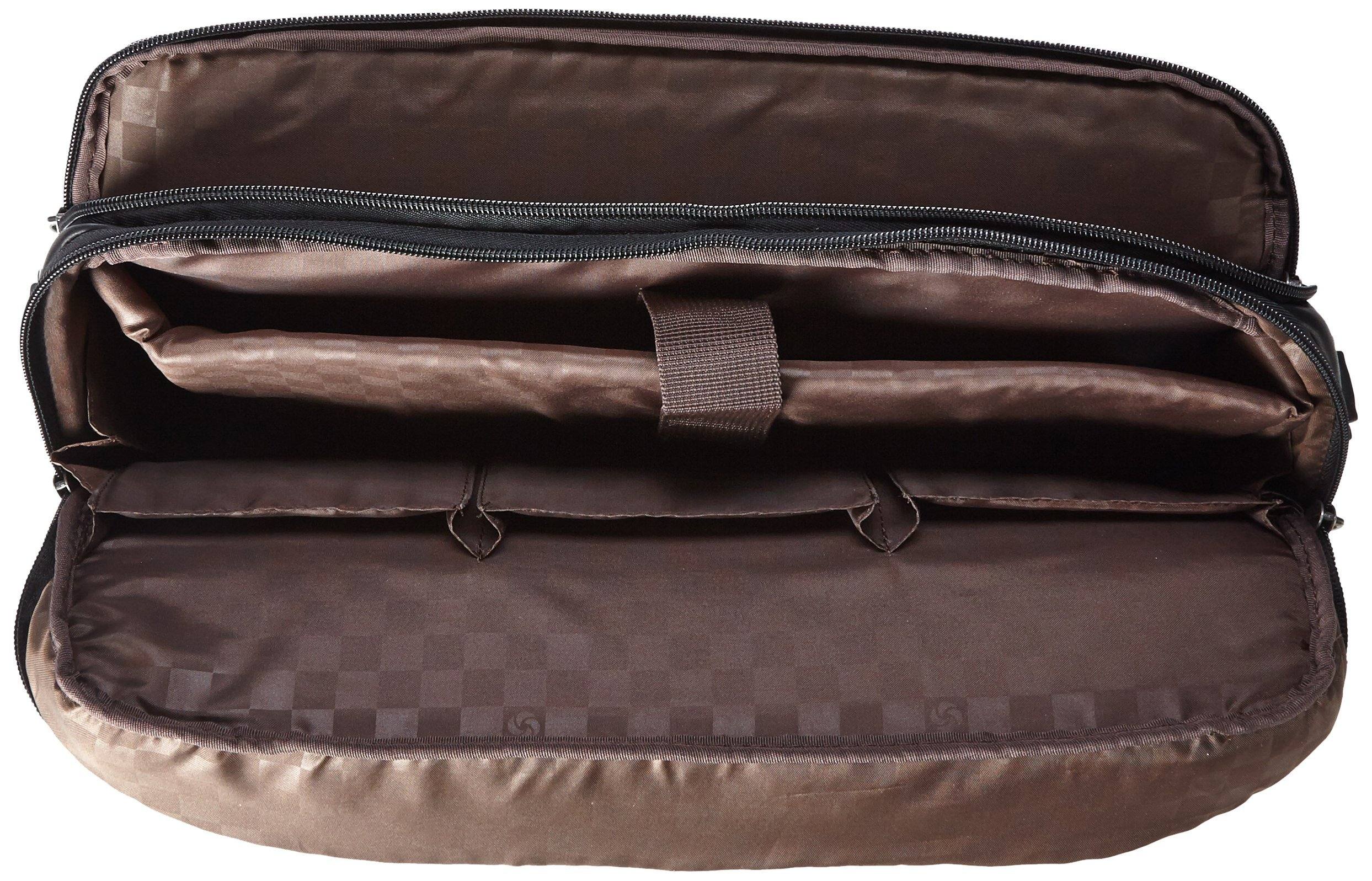 samsonite colombian leather flapover briefcase