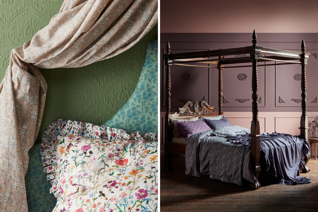 A new collection of Liberty print bedding by Coco & Wolf