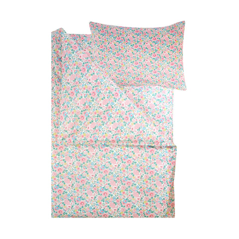 Bedding made with Liberty Fabric BETSY CANDY FLOSS