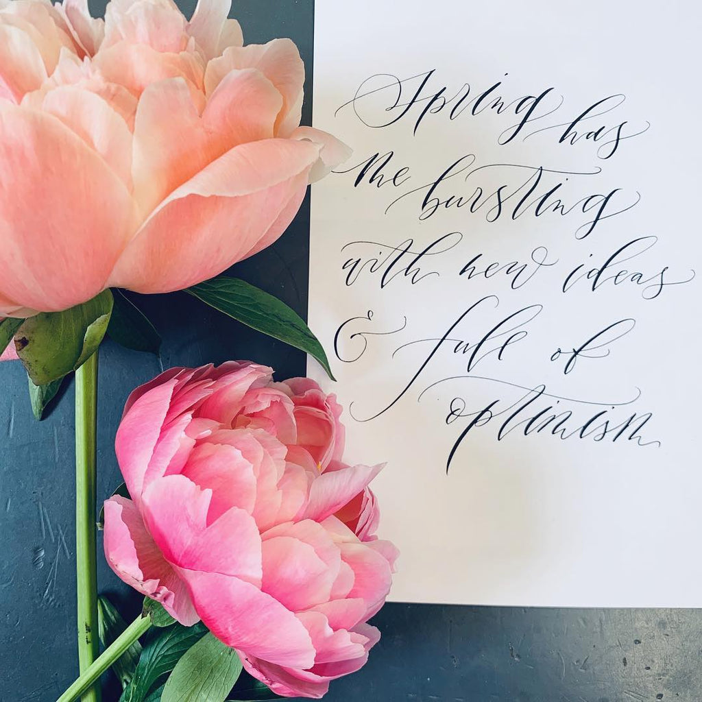 5 hobbies to try in spring, including calligraphy