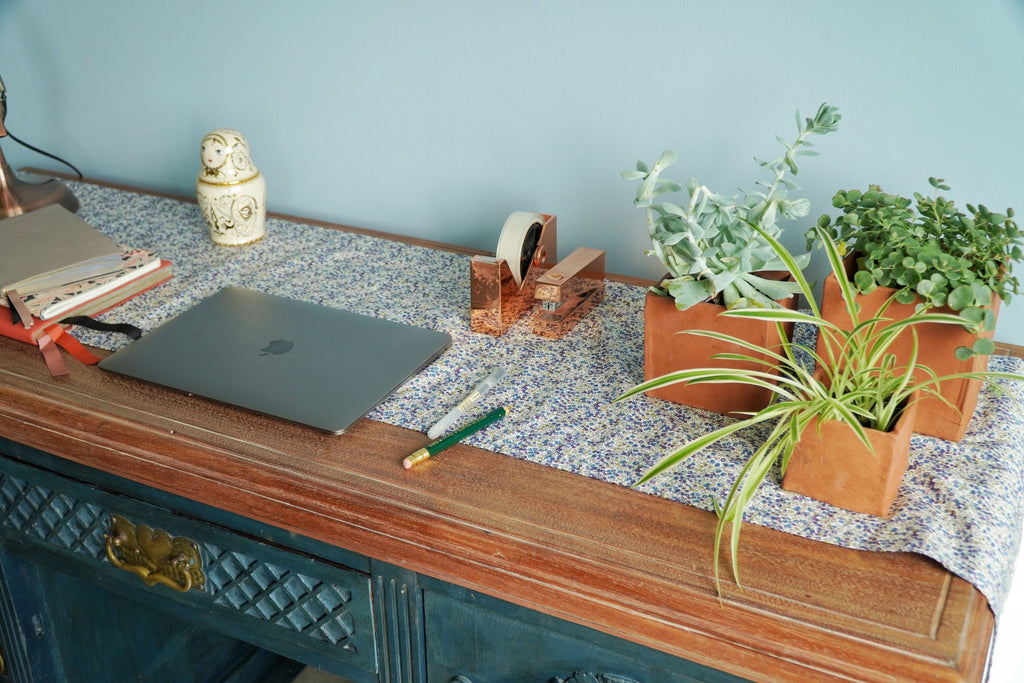 Calming workspace details and tips from Coco & Wolf