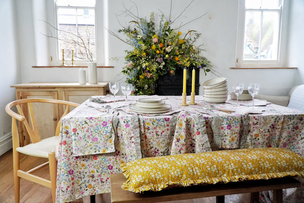 Easter Table Must Haves with Coco & Wolf Liberty Fabric Table Linen