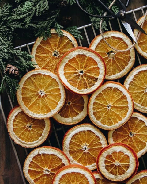 Christmas Activities Drying Oranges
