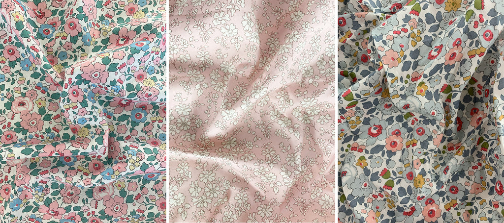 Coco & Wolf exclusive Liberty print fabric pairings. 