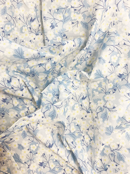 Liberty print exclusive fabrics for Coco & Wolf, Mitsi Blue