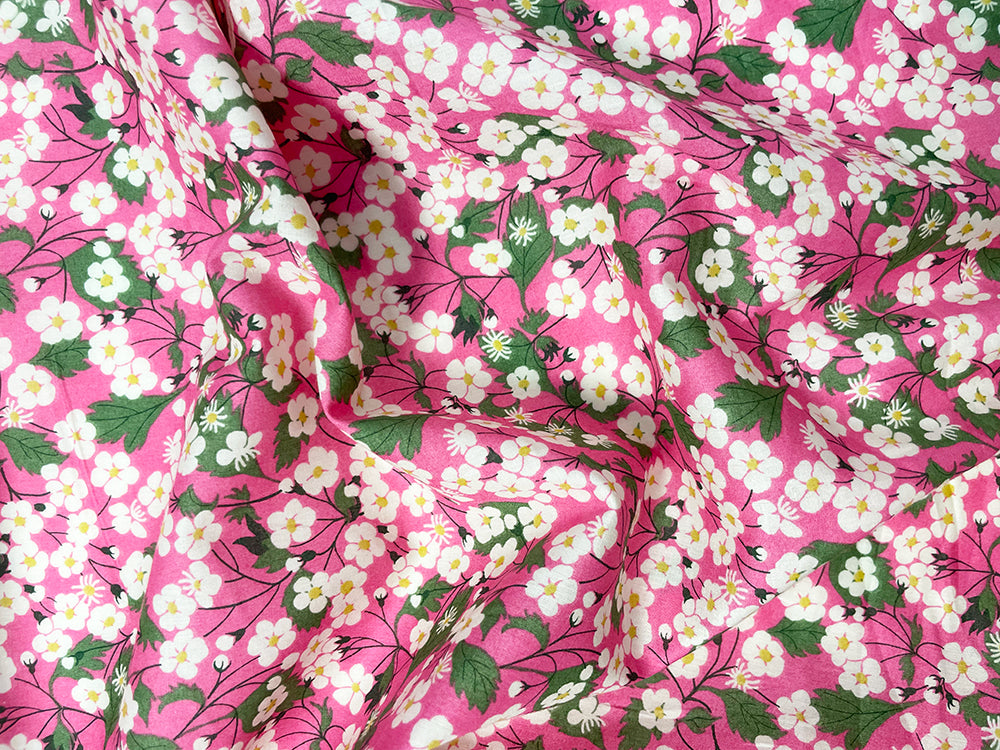 Organic Liberty fabrics used across Coco & Wolf products, Mitsi pink