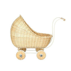 Smallstuff Dolls Pram Natural Wicker