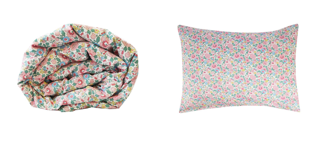 Coco & Wolf exclusive Liberty fabric, Betsy in Candy Floss. 