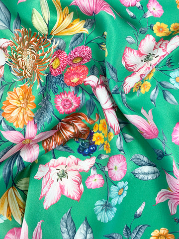 Coco & Wolf's Autumn Winter Liberty Print Silk in Stately Bouquet