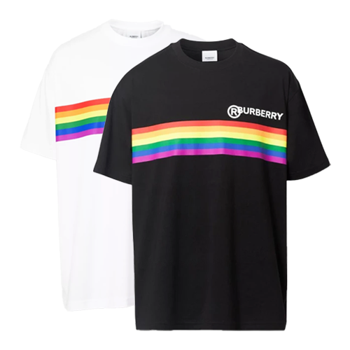 burberry logo t shirt rainbow