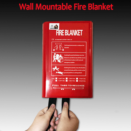 Emergency Fire Blanket Wall Mountable in Plastic Case – Natural