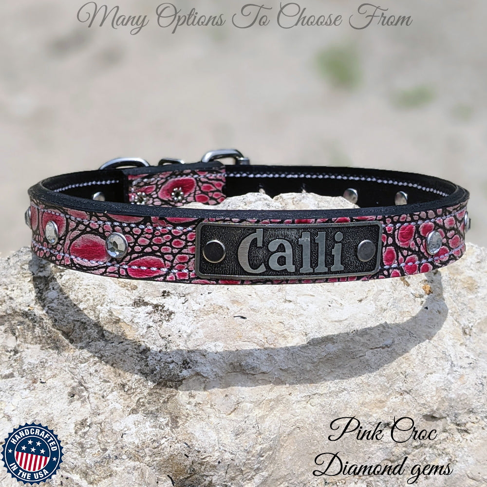 fsu leather dog collar