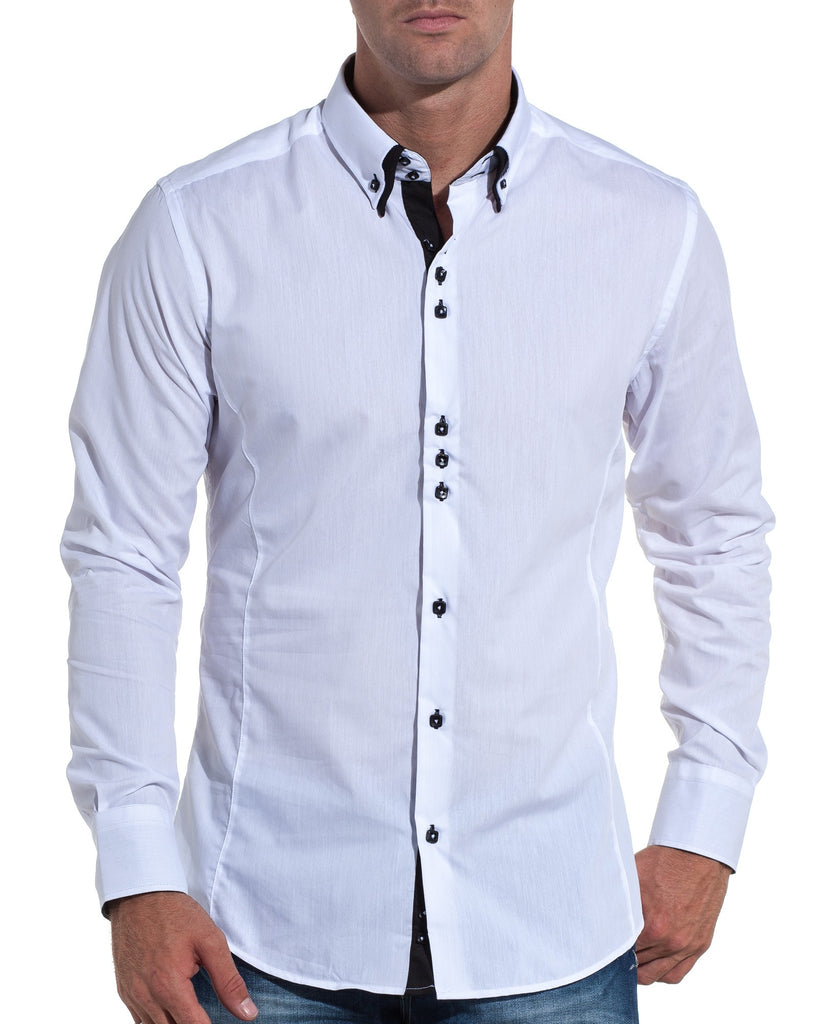 chemise double col homme