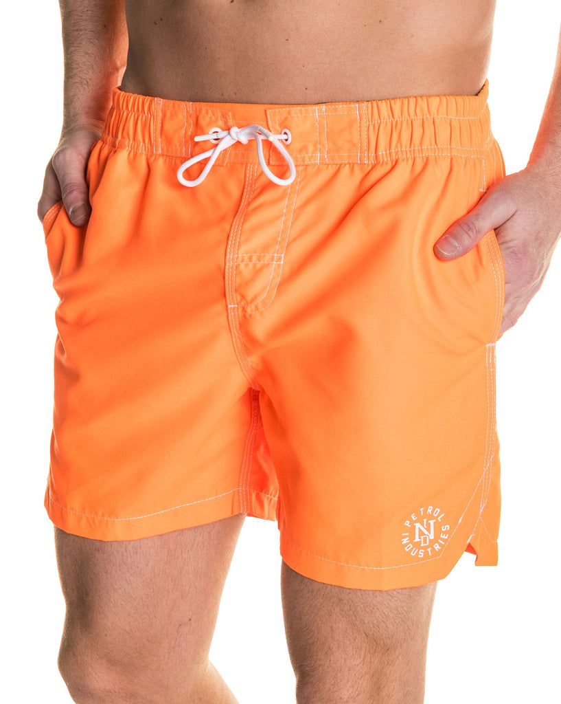 Short de bain orange fluo été