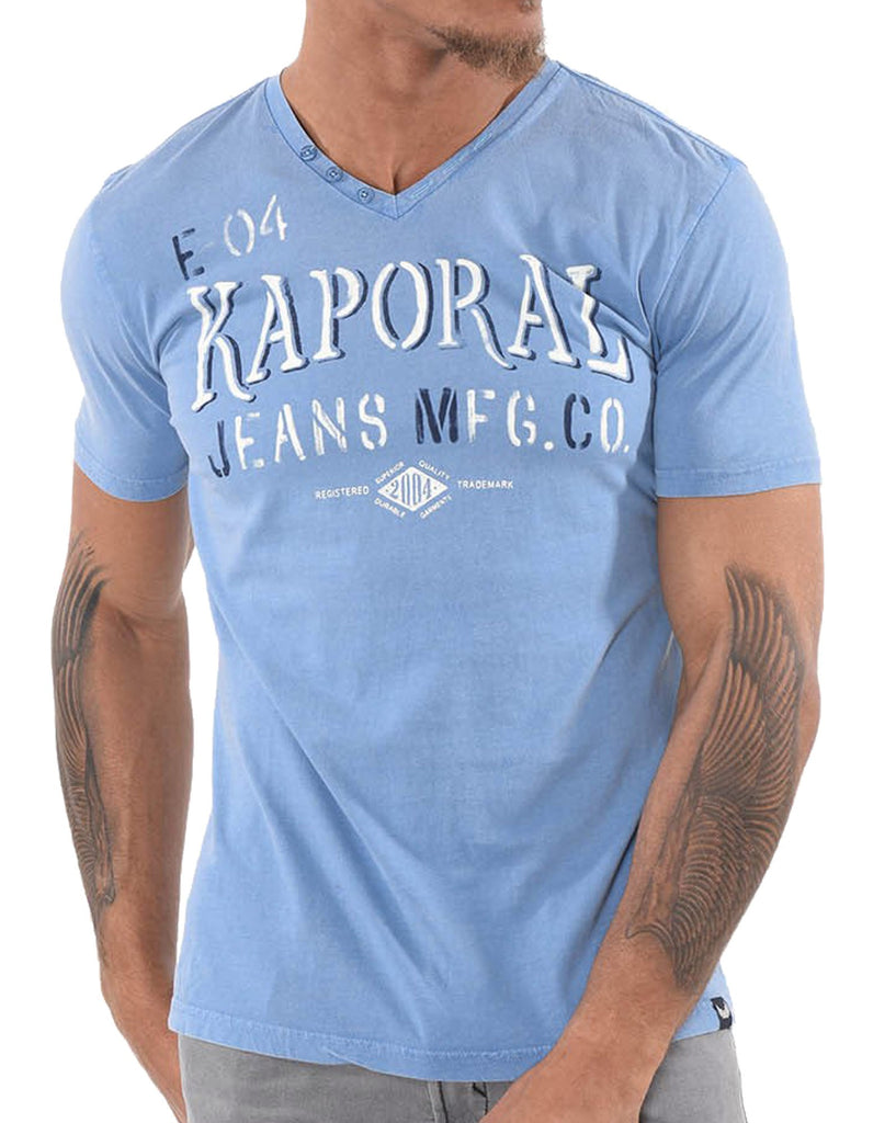  Tee  shirt  bleu avec  impression 