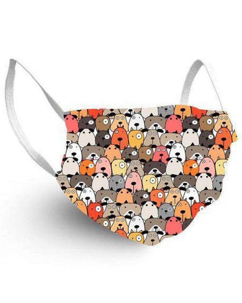 Masque Tissu Mode A Motifs Chat Dessin Lavable