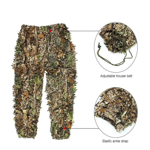 3d leaf ghillie suit for adults pant