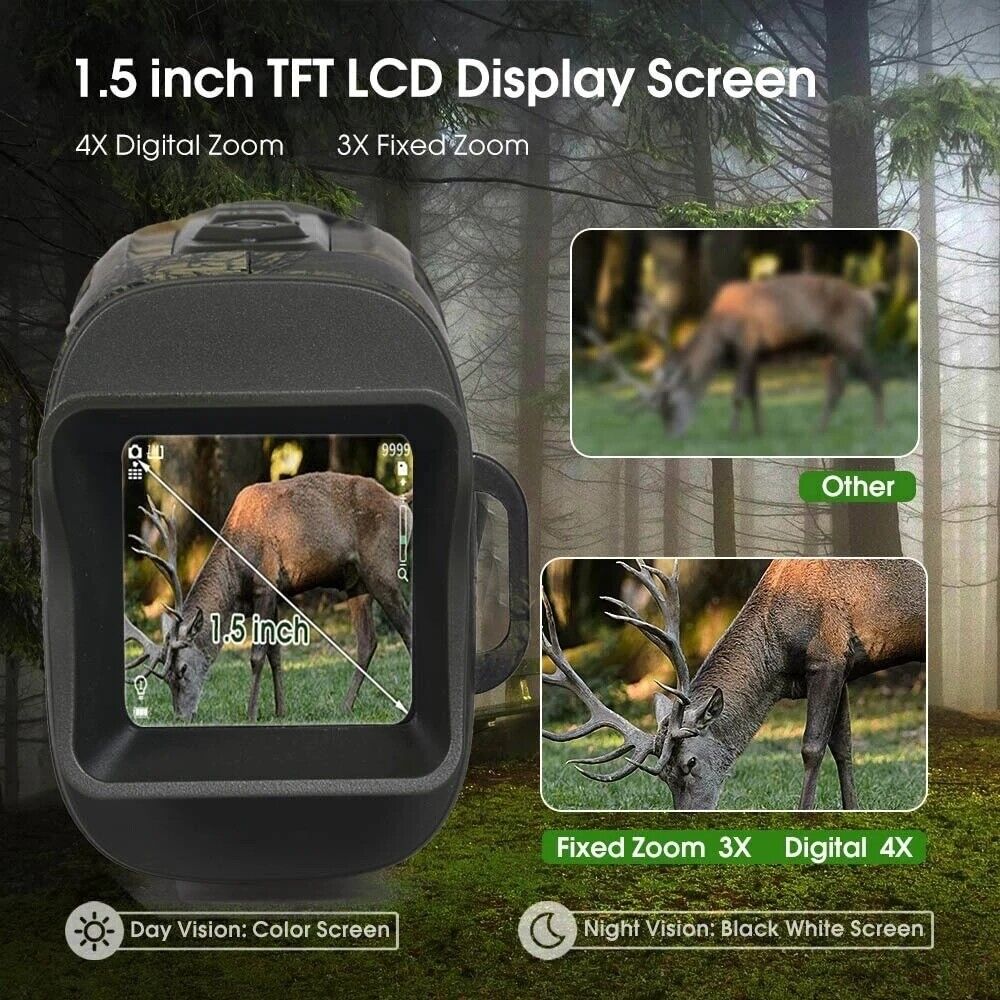 Spot majestic wildlife from afar with the best monocular for long distance, featuring a 1.5 inch TFT LCD for clear day and night vision.
