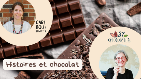Histoires et chocolat - Dégustation littéraire et gustative avec 37 Chocolates - Caribou à lunettes