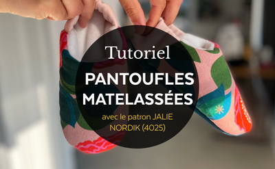 4025 / Nordik pantoufles matelassées / Tutoriel vidéo