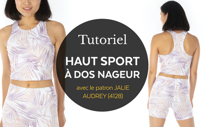 4128 / Haut sport court / Tutoriel vidéo