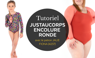 4237 / Fiona justaucorps à encolure ronde / Tutoriel vidéo