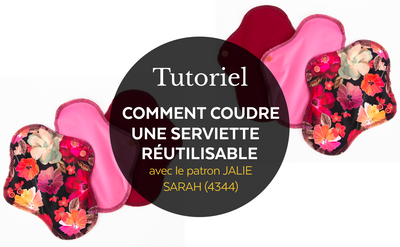 4344 / Comment coudre serviette réutilisable / Tutoriel vidéo