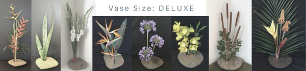 DELUXE vases with arrangement examples
